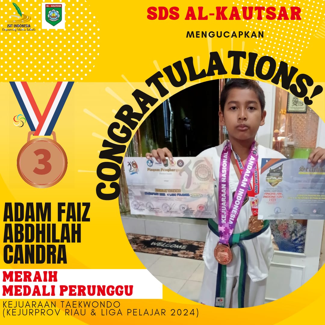 Meraih Medali Perunggu Kejuaraan Taekwondo (KEJURPROV RIAU & LIGA PELAJAR 2024) Meraih Medali Perunggu Kejuaraan Taekwondo (KEJURPROV RIAU & LIGA PELAJAR 2024)